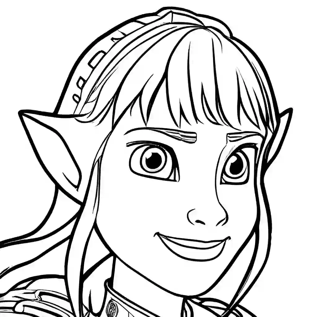 Astrid from How to Train Your Dragon coloring pages